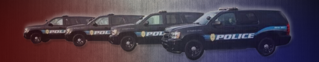 Four Police SUVs