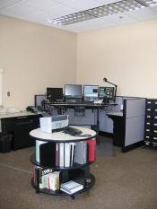 One desk in dispatch office